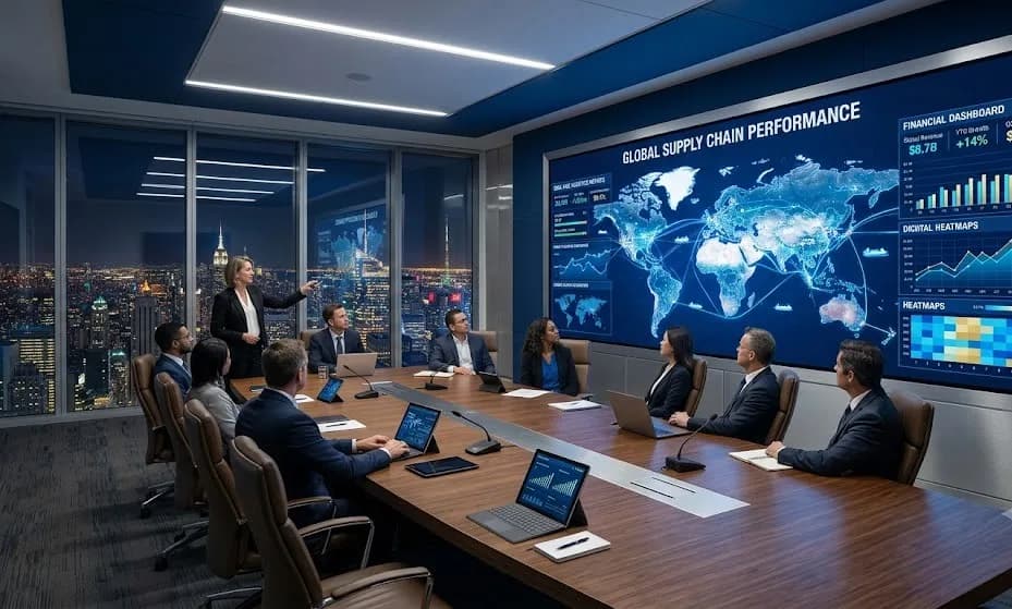Bespoke enterprise ERP and CRM dashboard tracking supply chains and client lifecycles.